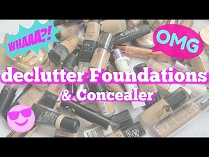 Foundation und Concealer AUSMISTEN I Declutter deutsch I Schminksammlung aufräumen I Mamacobeauty