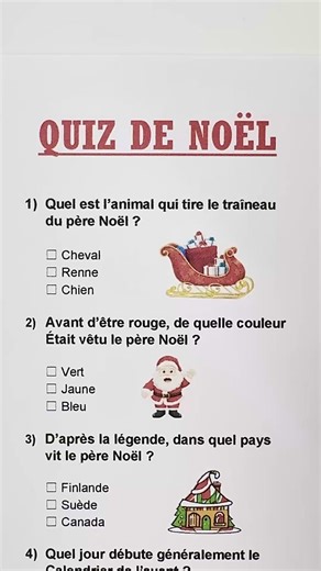 Quiz de Noël ! #quiz #questions #noel #iq #france | Quiz Royal