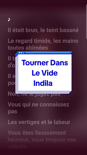 Tourner Dans Le Vide - Karaoke avec Indila