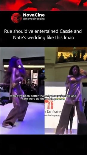 Rue should've entertained Cassie and Nate's wedding like this lmao #euphoria