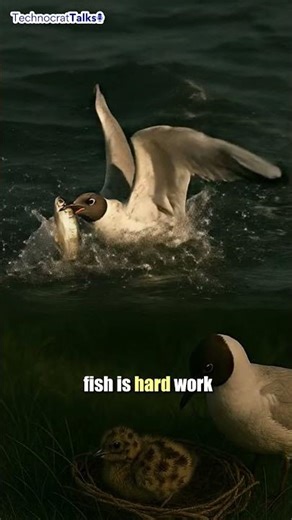 The gull that eats its neighbors’ kids #animalbehavior #evolutionexplained #naturalselection