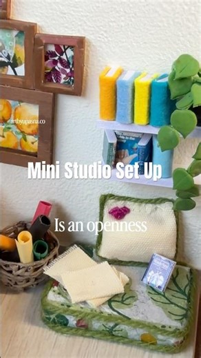 Miniature Studio Set Up and Tour ☺️✨ #shorts