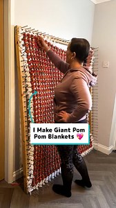 I make giant pom pom blankets and take days to complete 😳🧶 | Craft Factory