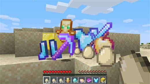 Minecraft UHC but throwing eggs drops LOOT...