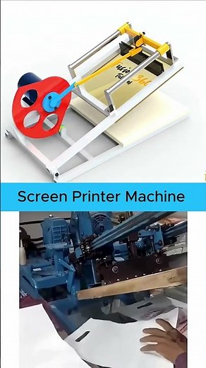Screen Printer Machine Working 3D Animation & Mechanism #technology #engineering #mechanism
