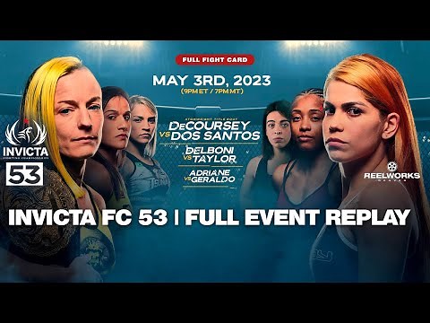Invicta FC 53: Jillian DeCoursey vs. Rayanne Dos Santos - Full Event Replay