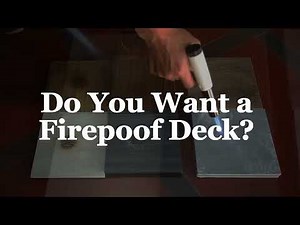 This Decking WON’T Burn! Fire Test: Composite vs Stone Decking | Tanzite StoneDecking