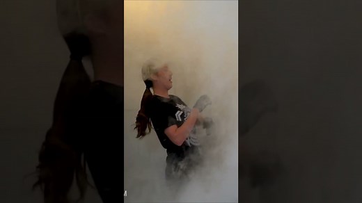 Experiment illustrates the dangers of boiling dry ice