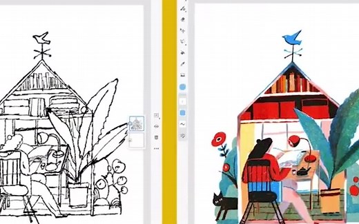 LISK FENG 插画教程Adobe fresco教程