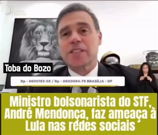 Jose Hermes | O ministro André Mendonça, do STF, escolhido por Bolsonaro para representá-lo na Suprema Corte, gravou vídeo adiantando seu voto anti-Lula,... | Instagram