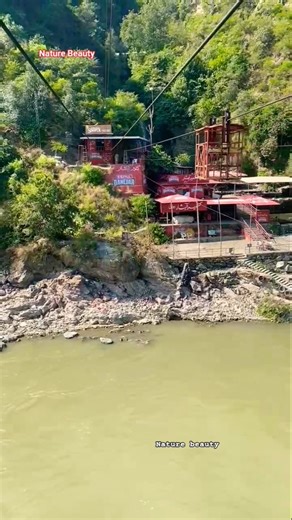Returning from Kashmir in cable box car. #kashmirwaterfall #dholai #kashmir
