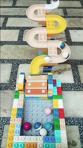 Amazing Marble Run Ball Drop | Satisfying Lego Track 🔵 ⚪