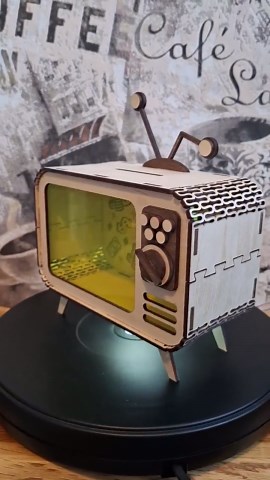 Money Box Like an Old Tv, Laser File for 3mm & 4mm Materials. Svg Dxf Cdr Pdf - Etsy