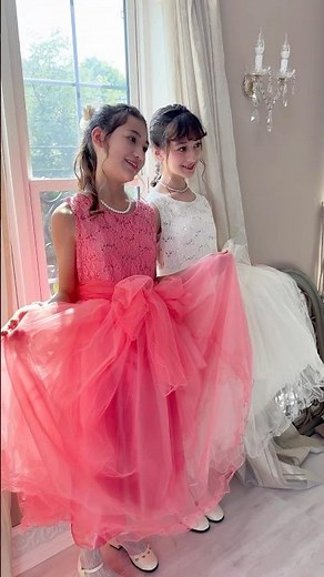 【ドレスアップ】小学生の高学年が選ぶ発表会衣装👗結婚式スタイル #キャサリンコテージ #キッズ #shorts PC929
