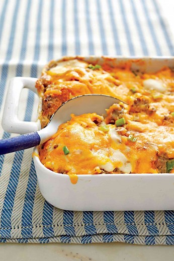 Sausage, Biscuit, And Gravy Bake