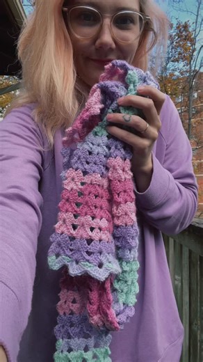 6 comments | Shell stitch scarf 勺冀 #crochet #shellstitch | A baby Crochet Fairy | Facebook