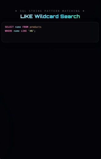 Still using WHERE for search? Try LIKE instead #java #javascript #python #pythonprogramming #coding