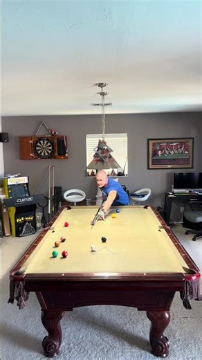 8 Ball BREAK AND RUN: 57.28 SECONDS!!! (Standard WPA 8 Ball Rack) (9 Foot Table)#Shorts