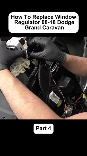 How To Replace Window Regulator 08-18 Dodge Grand Caravan Part 4