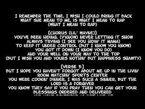 Lil Wayne- Something You Forgot [LYRICS ON SCREEN] HD