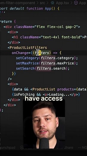 Custom Filter Component in React
