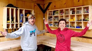 87K views · 1.9K reactions | These 2 DIY SHOP organization UPGRADES will make our workshop more productive! | Lumnah Acres | Facebook