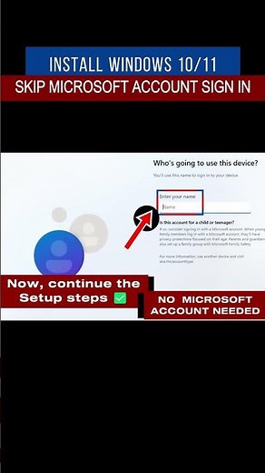 Skip Microsoft Account In Windows 10/11