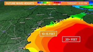 Teddy's huge waves to bring flooding, erosion during high tide Tuesday