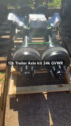 Carter 12k tandem trailer kit 24k GVWR same as dexter but half the price . Www.TrailerPartsUnlimited.com . 844-898-8687 Huntsville Texas Pick up or have shipped . #carteraxles #cartertrailerparts #traileraxles #dexteraxles #trailerparts | Trailer Parts Unlimited