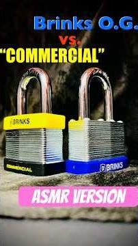 Brinks OG Padlock vs Brinks Commercial Padlock: Which Is Better? (ASMR Version)