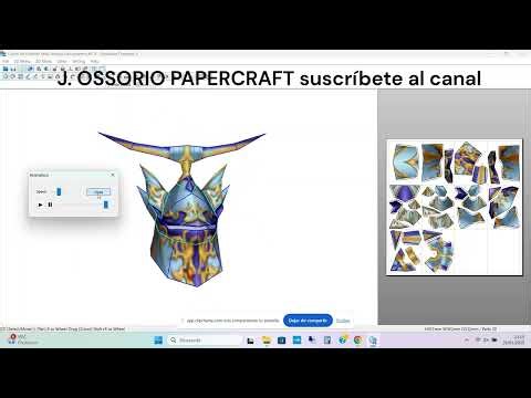 Tutorial Pepakura animación para ver modelo montado