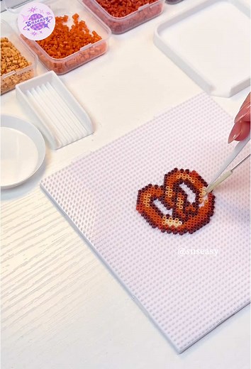 ASMR making Fuse Bead:🥨✨#fusebeads #perlerbeads #hamabeads #ironbeads #perlerbeadsart #hamabeadsart #asmr #satisfying #satisfyingvideo #satisfyingsounds #pixelart #perler #shinchan #shinchanlover #usa🇺🇸 #canada🇨🇦 #au #europe #unitedkingdom #de #fr #spain #saudiarabia🇸🇦 #australia #singapore #japan #korea #bread