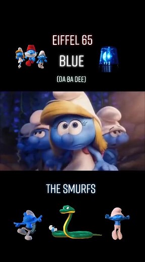 Blue Eiffel 65 Smurfs Song Compilation