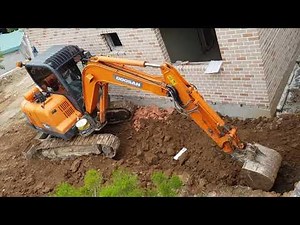 두산 굴삭기(포크레인, 02) DX 55MT ACE 우수관로 작업 및 주변정리