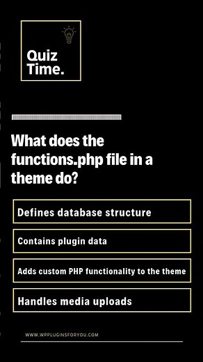 WordPress: What does the functions.php file in a theme do?