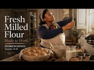 Fresh Milled Flour Bread Recipe (Homeschool Family of 10 – Simple Method)