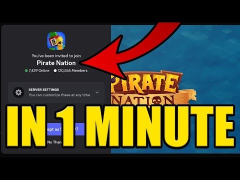 HOW to JOIN PIRATE NATION DISCORD SERVER ✅PC & MOBILE✅