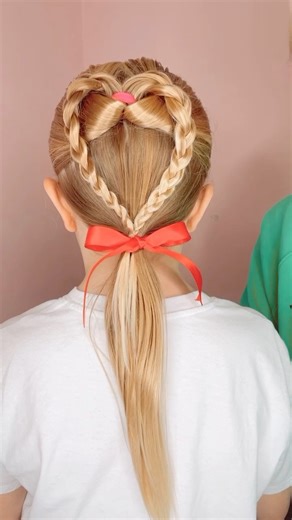 Cute heart braid for Valentine’s Day | Mom Generations