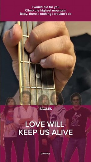 Love Will Keep Us Alive | BASIC CHORDS Tutorial | Eagles