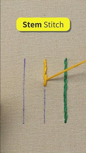 Stem Stitch Embroidery Tutorial for Beginners | Basic Hand Embroidery Stitch #etspil