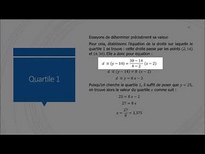 Statistiques : variables quantitatives continues