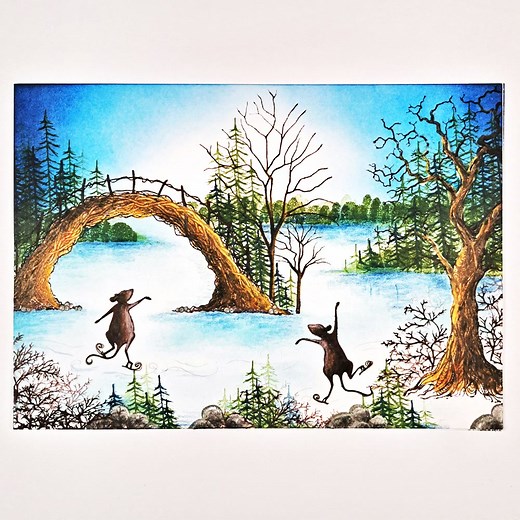 Hello everyone! Mona here with a new Step-by-Step tutorial. Today I'm sharing with you a make called 'Mice on Ice'. I hope you enjoy it! For more detailed steps, and information on products used in today's tutorial, head to the Lavinia Stamps website 🧚✨ Apply now at trade.laviniastamps.com to become one of our trade customers and take advantage of fantastic trade discounts on our Lavinia branded products. Fully GPSR compliant for EU trade. . . . #lavinia_trade #laviniastamps #laviniastencils #w