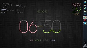 Skin Desktop Clock And Calendar