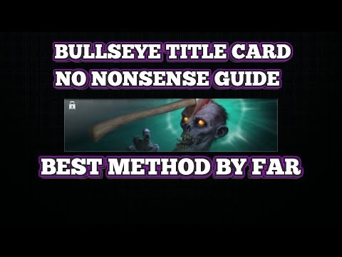 BEST WAY TO GET "BULLSEYE" CALLING CARD IN BLACK OPS 7 ZOMBIES
