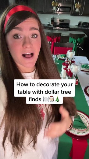 @megansbubble How to decorate your holiday table. Christmas party ideas. Christmas dinner ideas. How can I make my table look good for Christmas? How do you set up a Christmas table? How to decorate a table for Christmas. #megansbubble #christmasdiy #diy #christmasparty #christmaspartyideas #holidayparty #holidayideas #holidaydecorating #holidaydecor #holidaydecorations #christmascountdown #christmastiktok #christmas2022decor #christmasdecoratingideas #homedecor #christmastreenapkin #christmasta