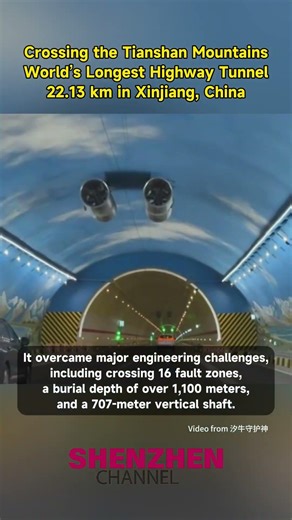 The World’s Longest Highway Tunnel in Xinjiang, China!