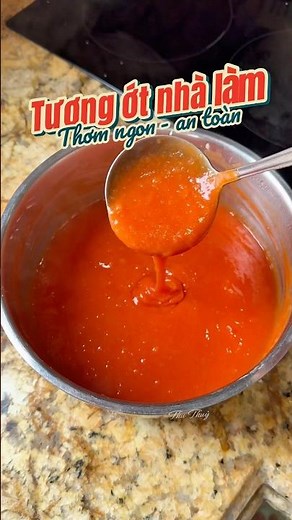 Cách làm tương ớt tại nhà siêu ngon mà an toàn #thuthuy #food #cooking #tuongot