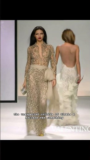 The unexpected collide of Gisele & Adriana was something, from Valentino fw00 #adrianalima