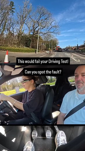 This would fail your driving test! Can you spot the fault? #fail #drivingtest #drivingtesttips #drivingtestsuccess #drivinglessons | Navigator Driver Training