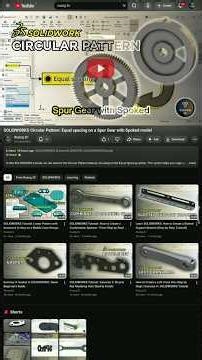 SOLIDWORKS Circular Pattern: Equal Spacing | Teeth on a Spur Gear #cad #learnsolidworks #spurgear